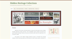 Desktop Screenshot of hiddenheritagecollections.org