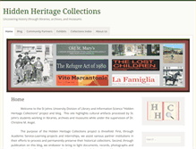 Tablet Screenshot of hiddenheritagecollections.org